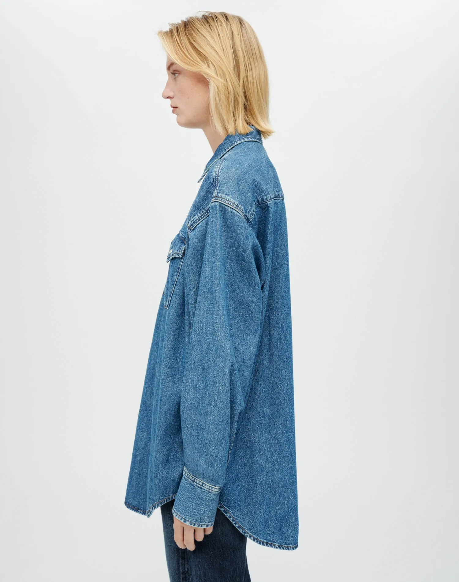 Oversized Western Shirt - Heritage Medium sold by Re/Done product image thumbnail 4