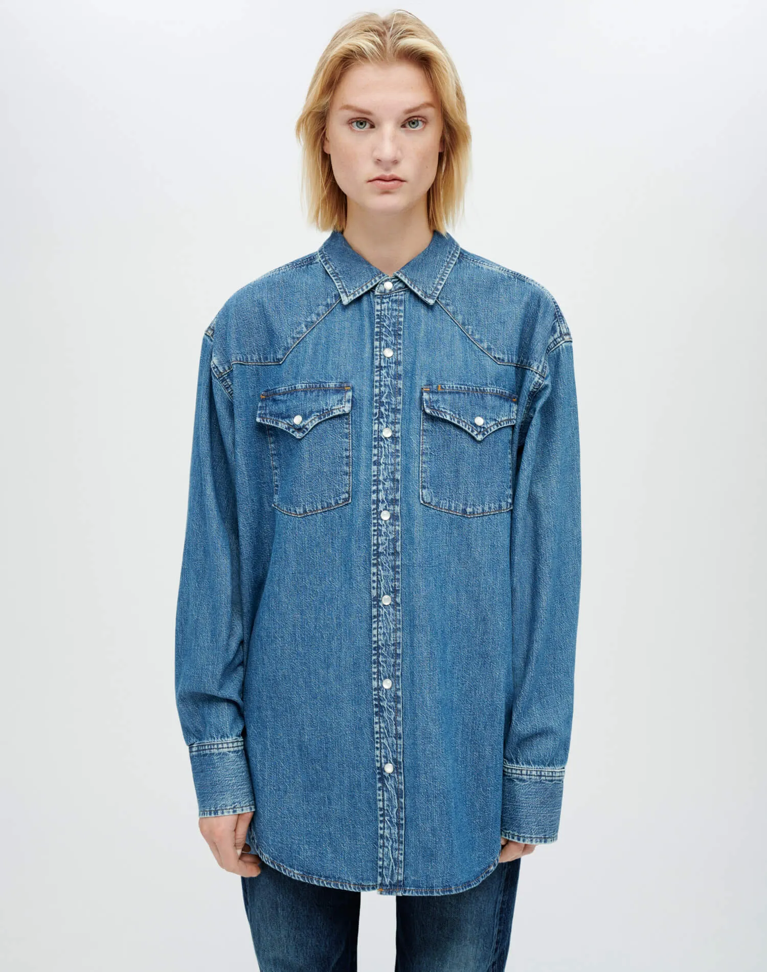 Oversized Western Shirt - Heritage Medium sold by Re/Done