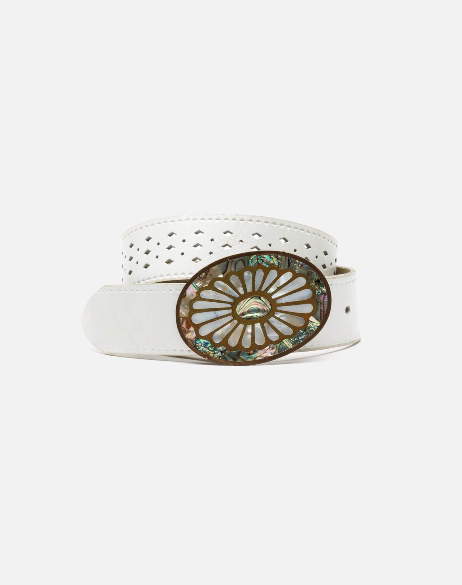 70s Abalone and Brass Belt -#15 sold by Re/Done product image thumbnail 5