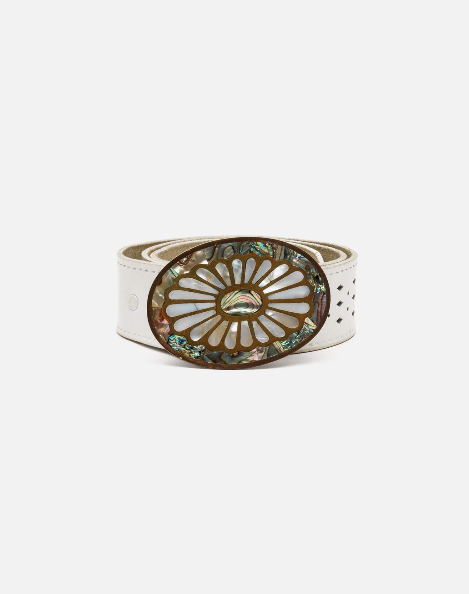 70s Abalone and Brass Belt -#15 sold by Re/Done