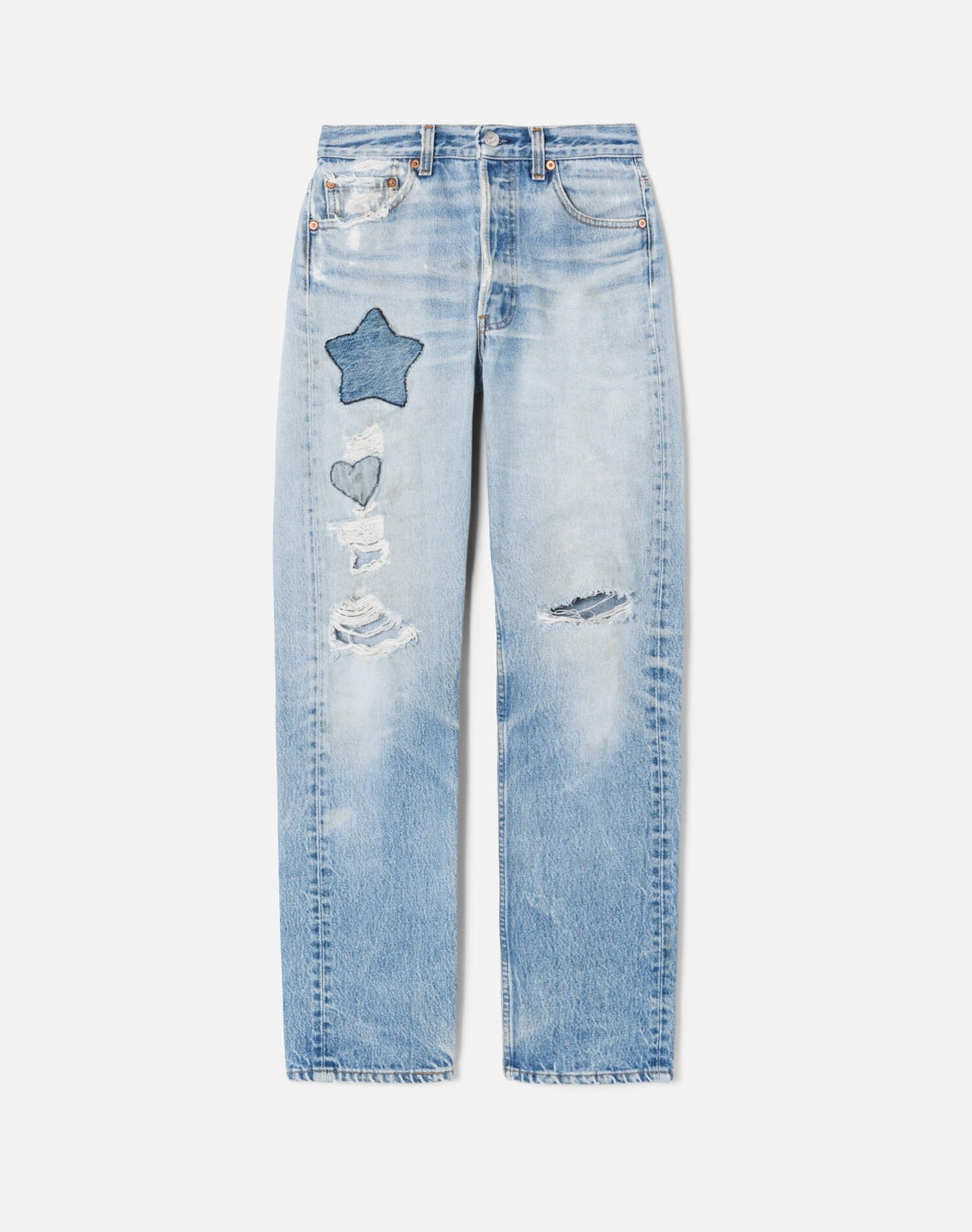 70s Levi's Star and Heart Jeans - #655 sold by Re/Done
