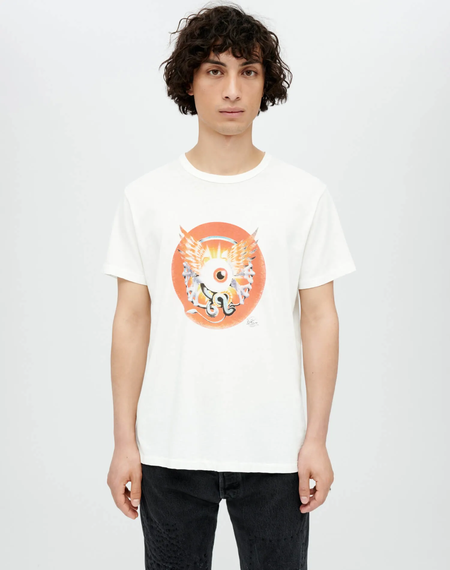 Classic "Eye Ball" Tee - Old White sold by Re/Done