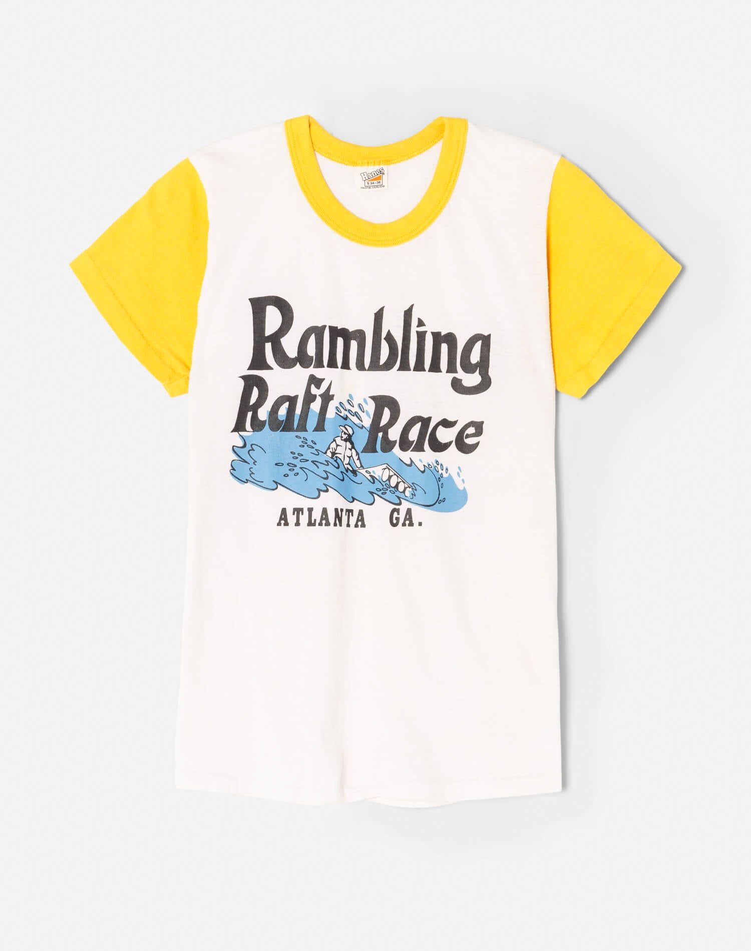 70s "Raft" Short Sleeve Ringer Tee - #153 sold by Re/Done