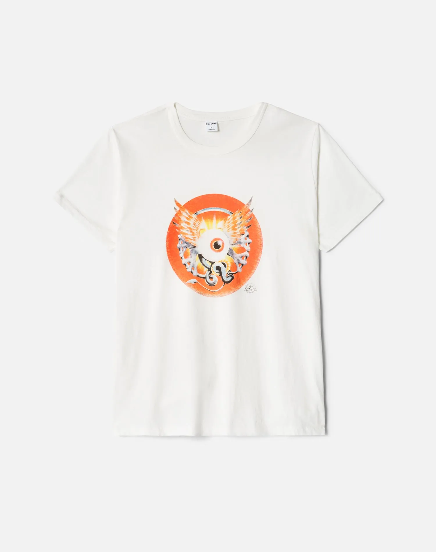 Classic "Eye Ball" Tee - Old White sold by Re/Done product image thumbnail 5