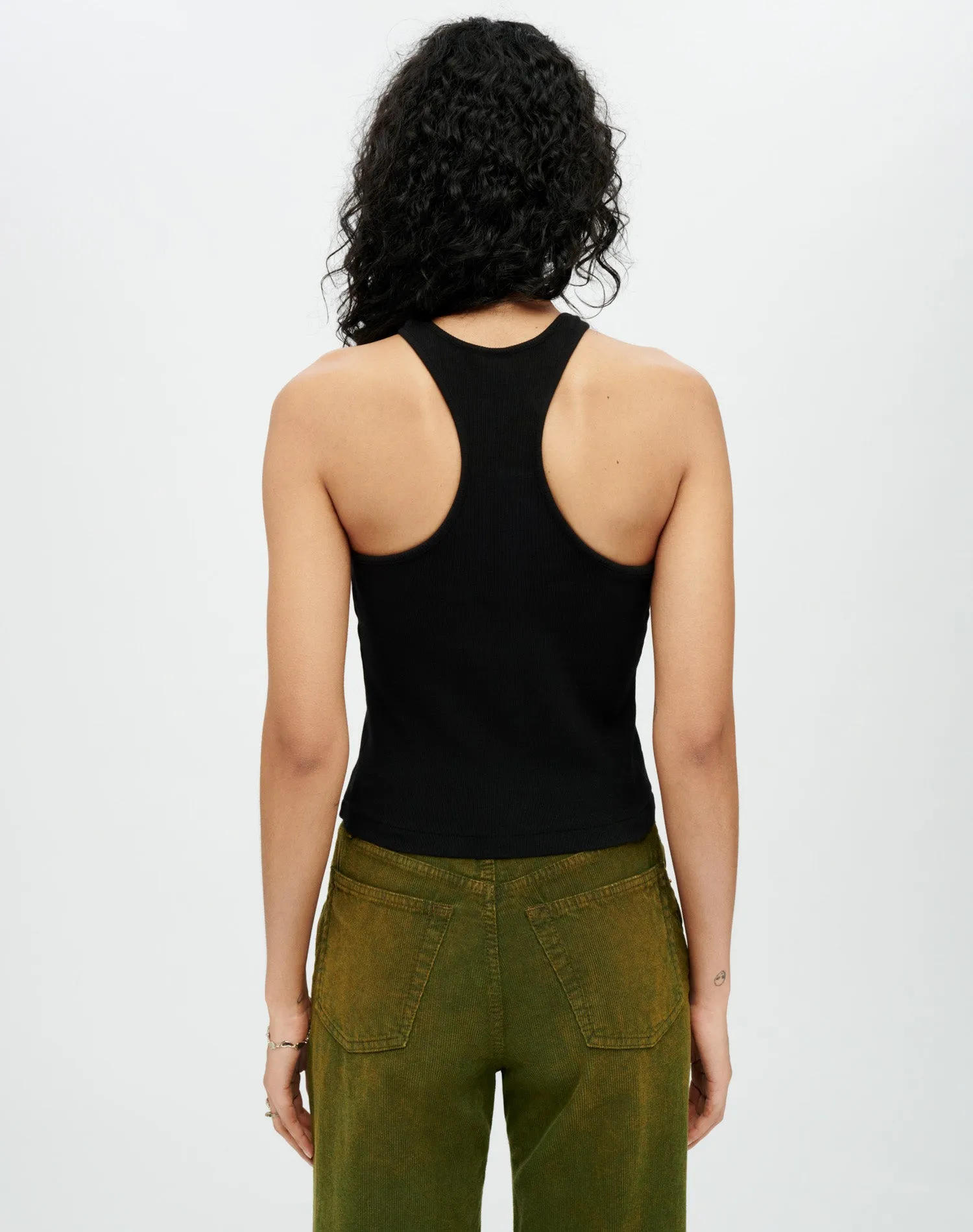 Racer Tank - Black sold by Re/Done product image thumbnail 3