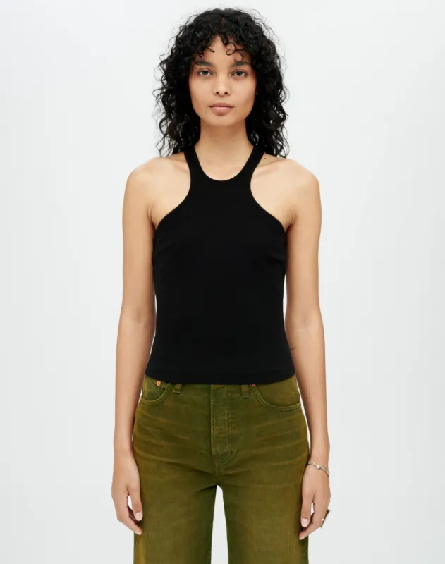 Racer Tank -  Black sold by Re/Done