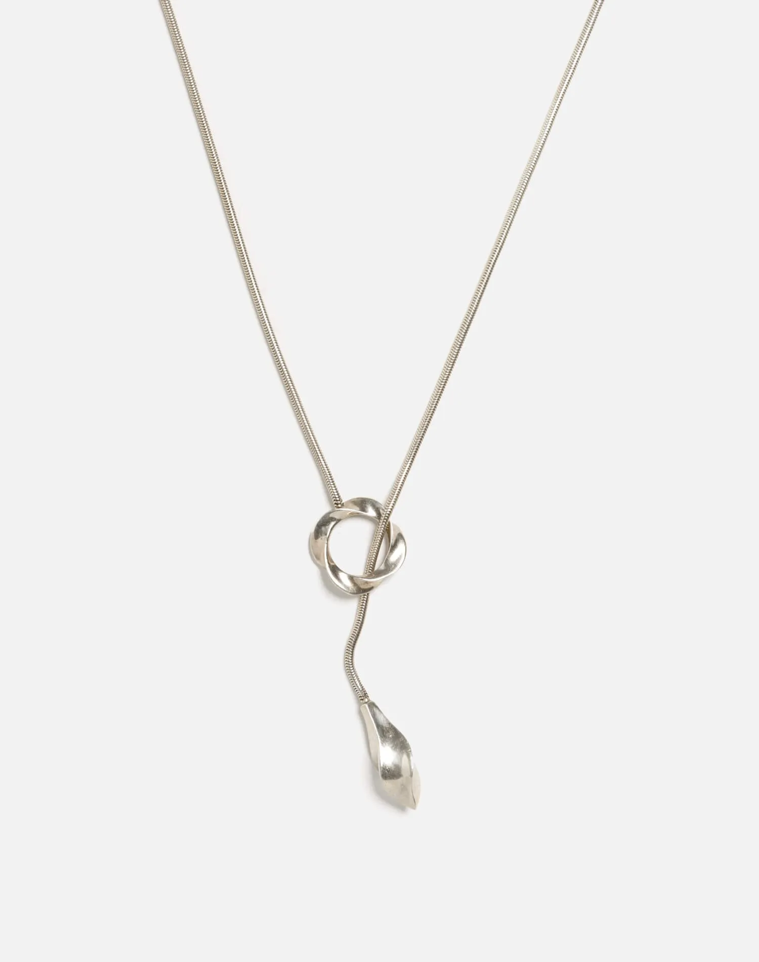 70s Lariat Sterling Necklace sold by Re/Done product image thumbnail 2