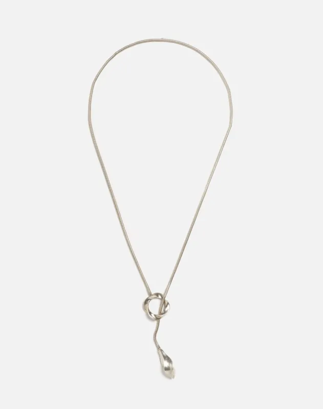 70s Lariat Sterling Necklace sold by Re/Done