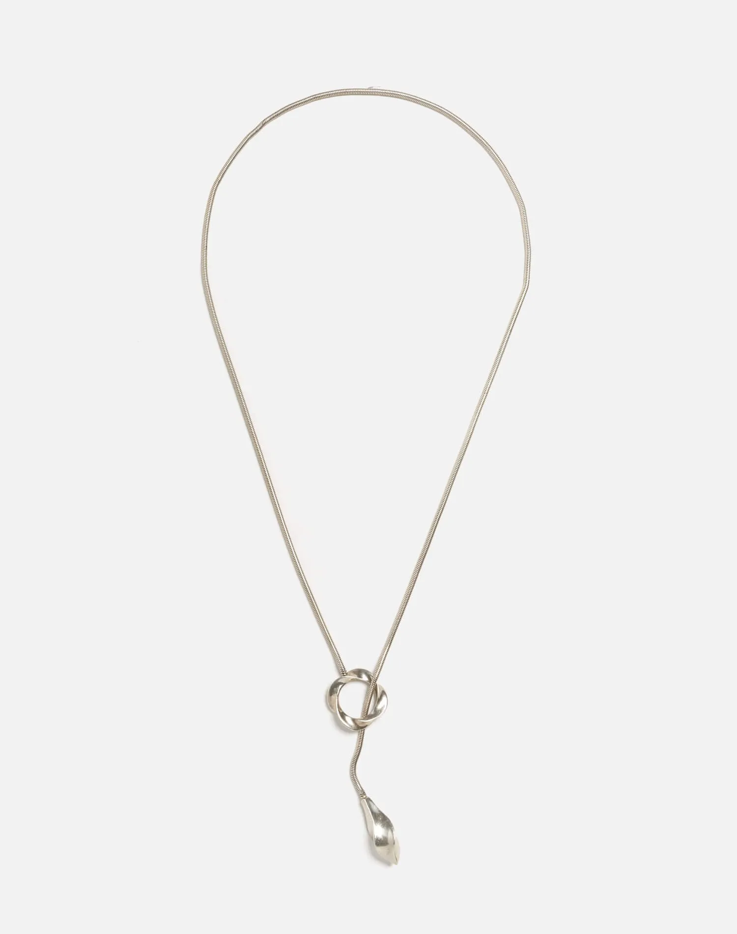 70s Lariat Sterling Necklace sold by Re/Done