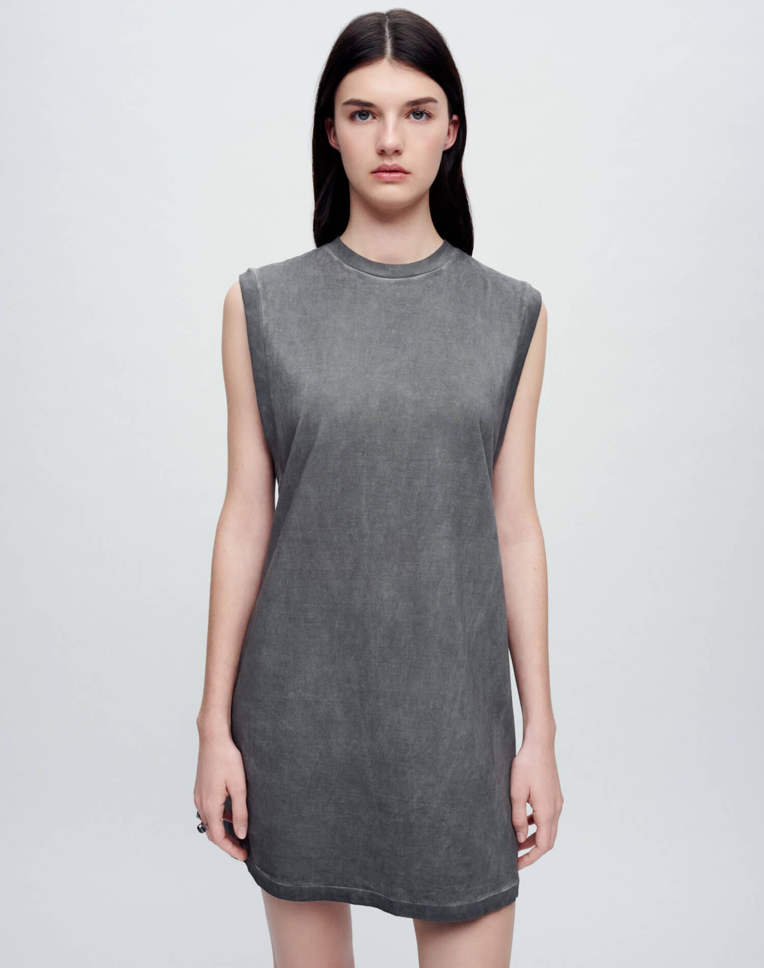 Hanes Muscle Tank Dress - Grey Haze sold by Re/Done product image thumbnail 2