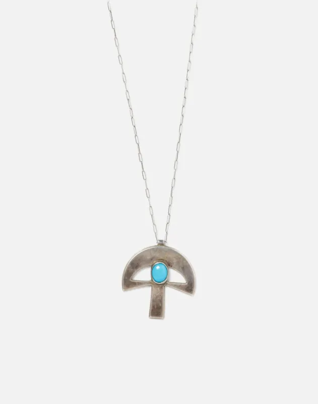 70s Sterling Silver Mushroom Necklace - #33 sold by Re/Done