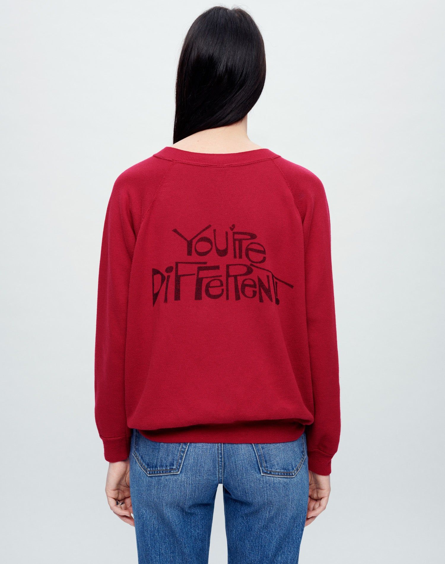 Upcycled Sweatshirt "I Like You" - Assorted sold by Re/Done product image thumbnail 3