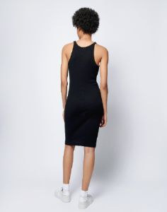 Ribbed Tank Dress - Black sold by Re/Done