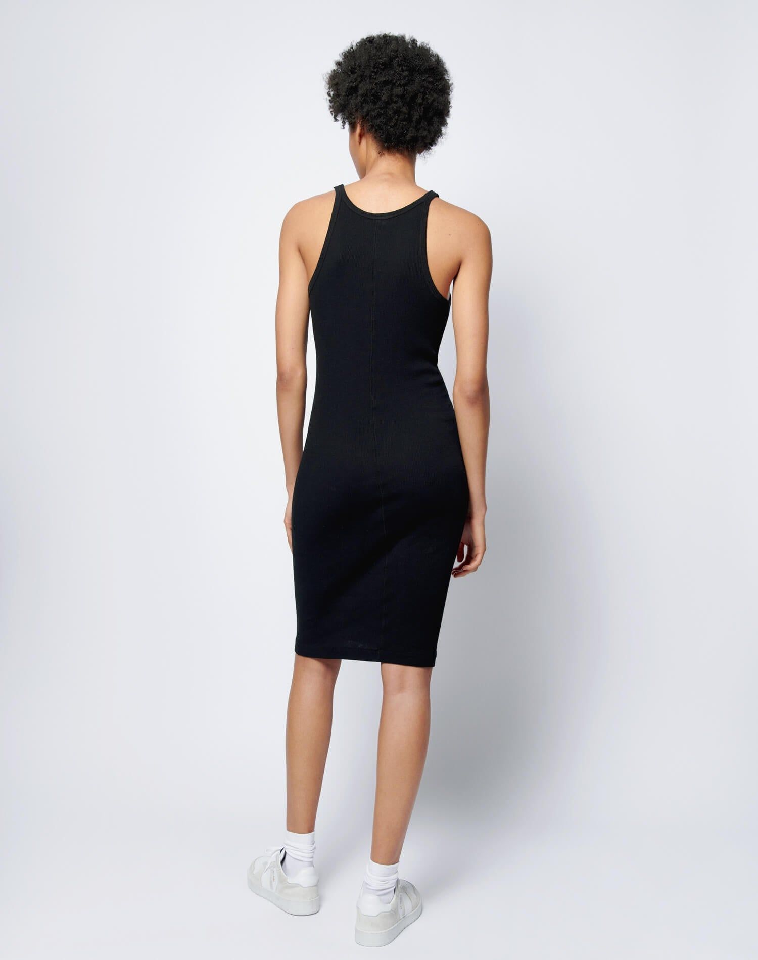 Ribbed Tank Dress - Black sold by Re/Done product image thumbnail 3
