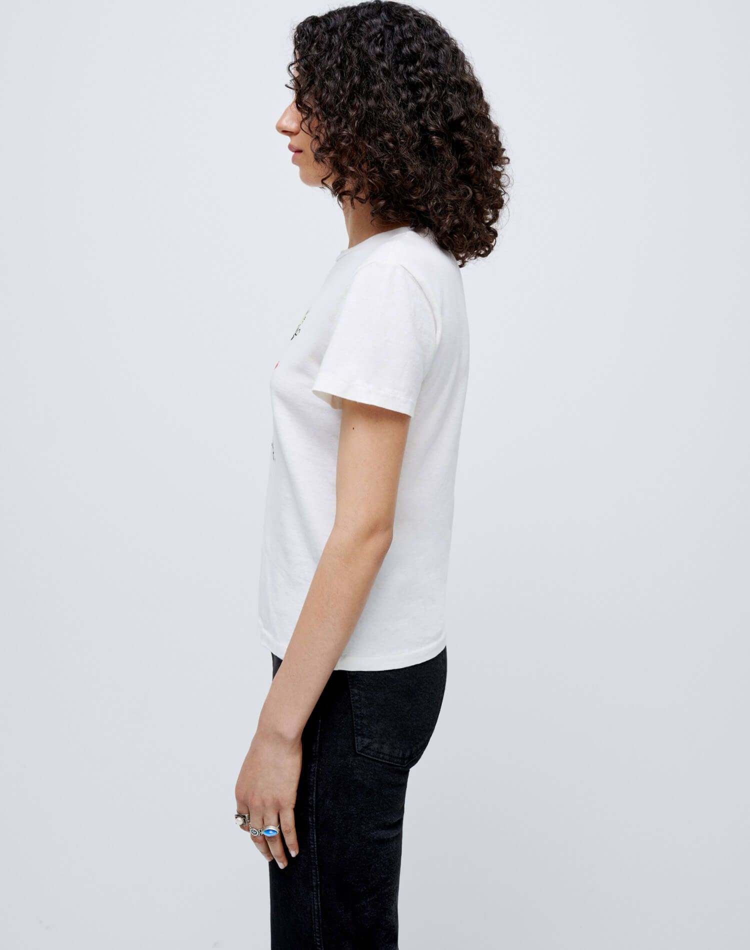 Classic "L'amour Snoopy" Tee - Vintage White sold by Re/Done product image thumbnail 6