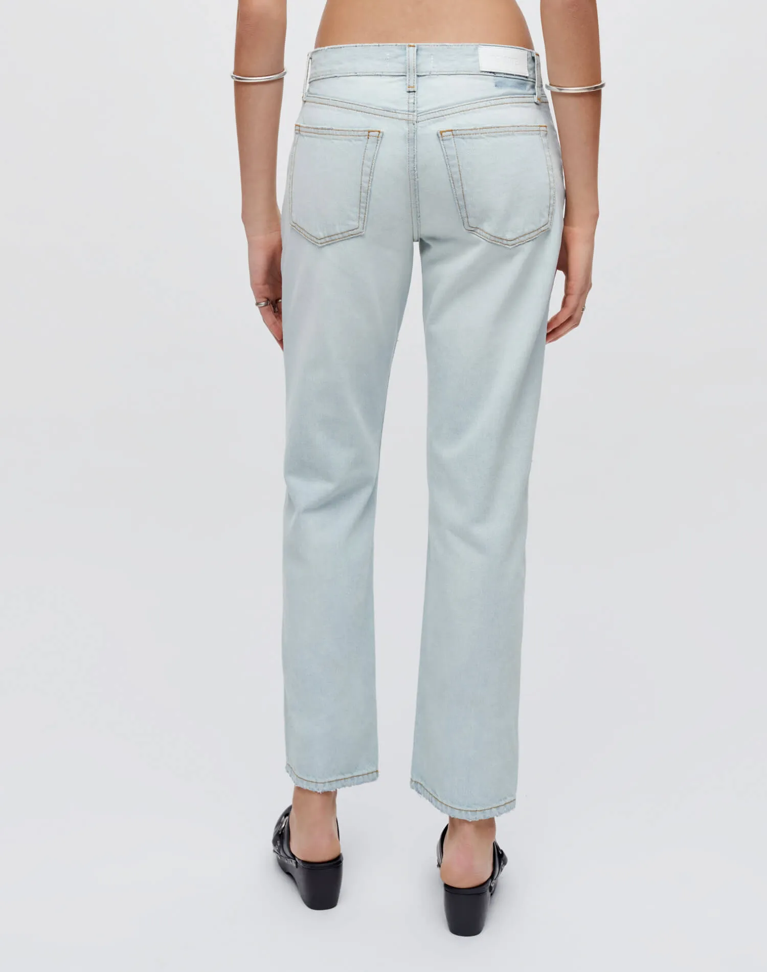 Easy Straight Crop - Acqua sold by Re/Done product image thumbnail 4