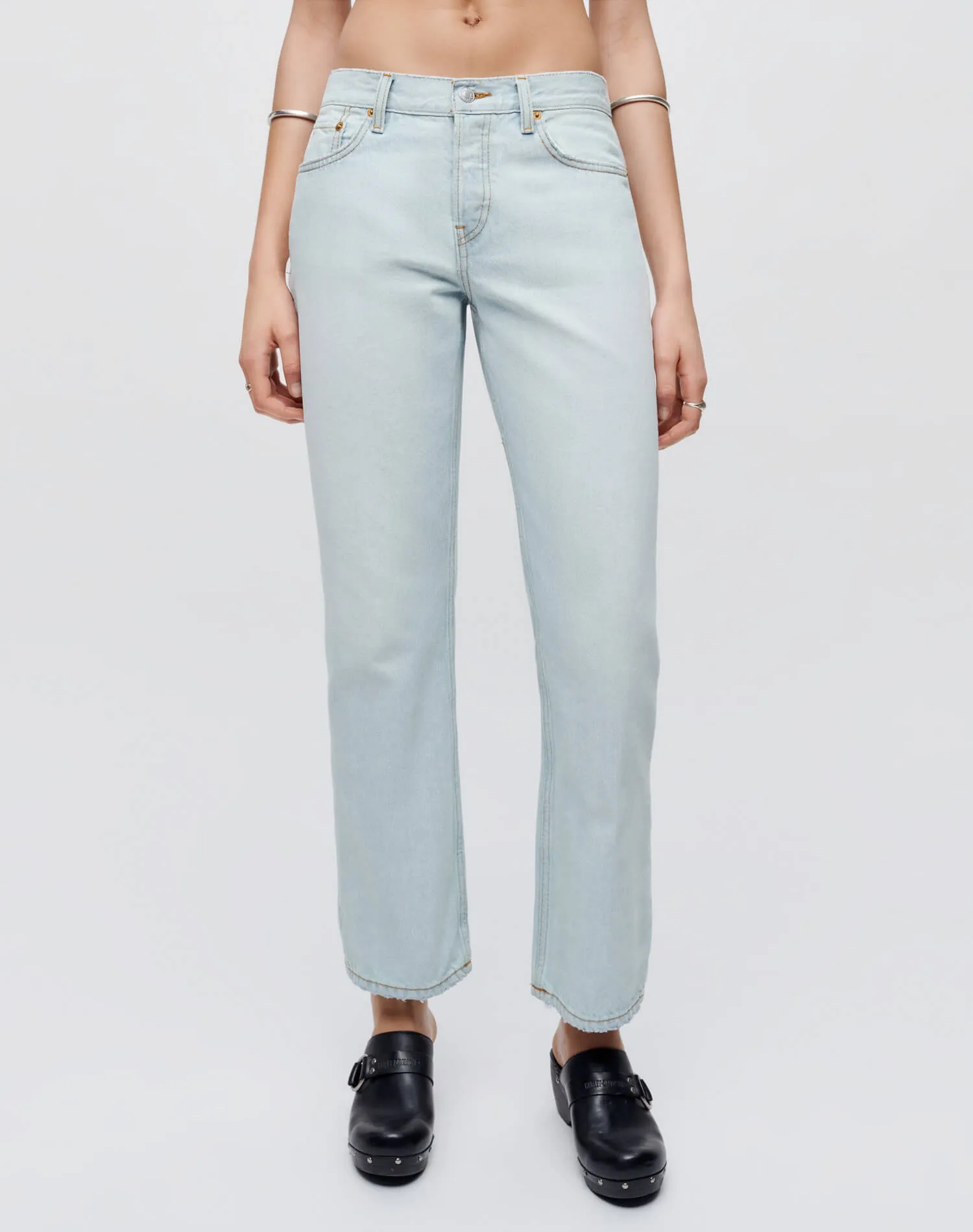 Easy Straight Crop - Acqua sold by Re/Done