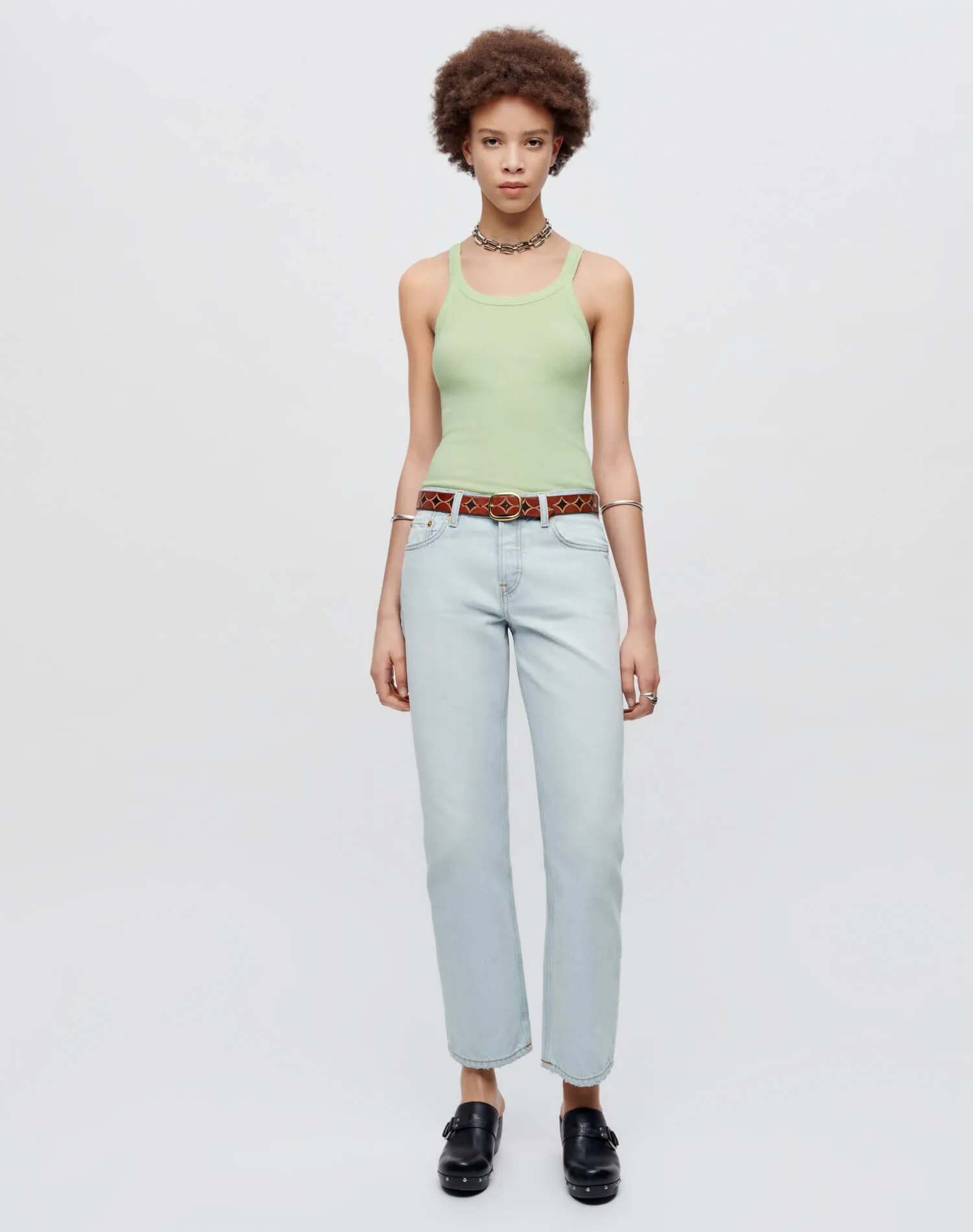 Easy Straight Crop - Acqua sold by Re/Done product image thumbnail 2