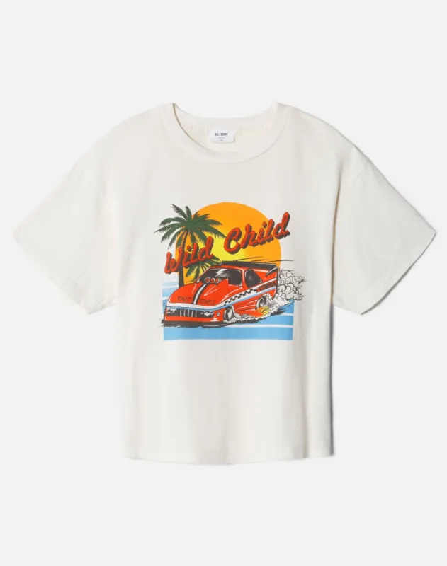 The Ex Boyfriend "Wild Child" Tee - Vintage White made by Re/Done