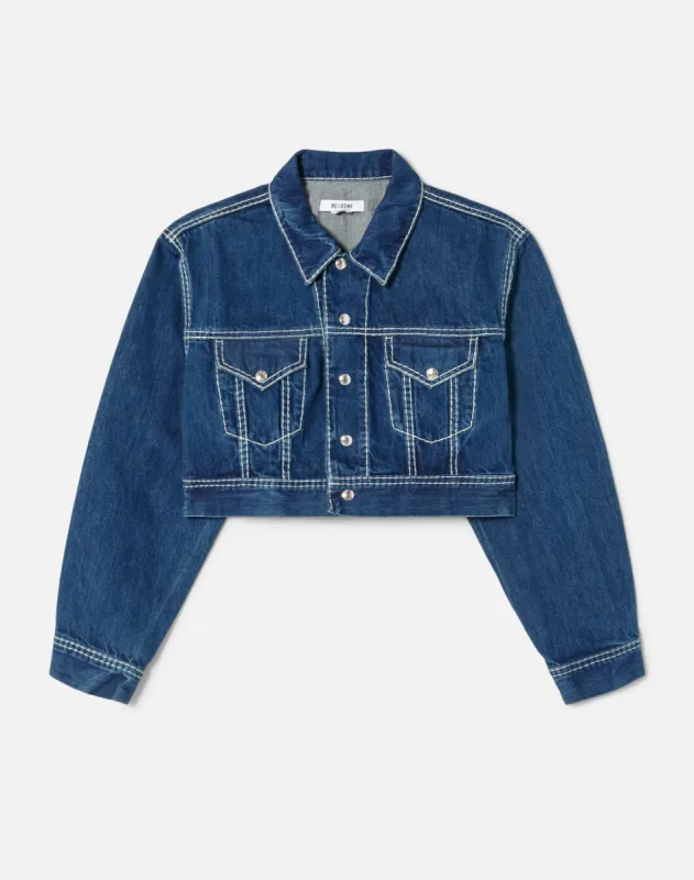 STÜSSY & LEVI'S CRISPY RINSE TRUCKER JACKET | Parallel