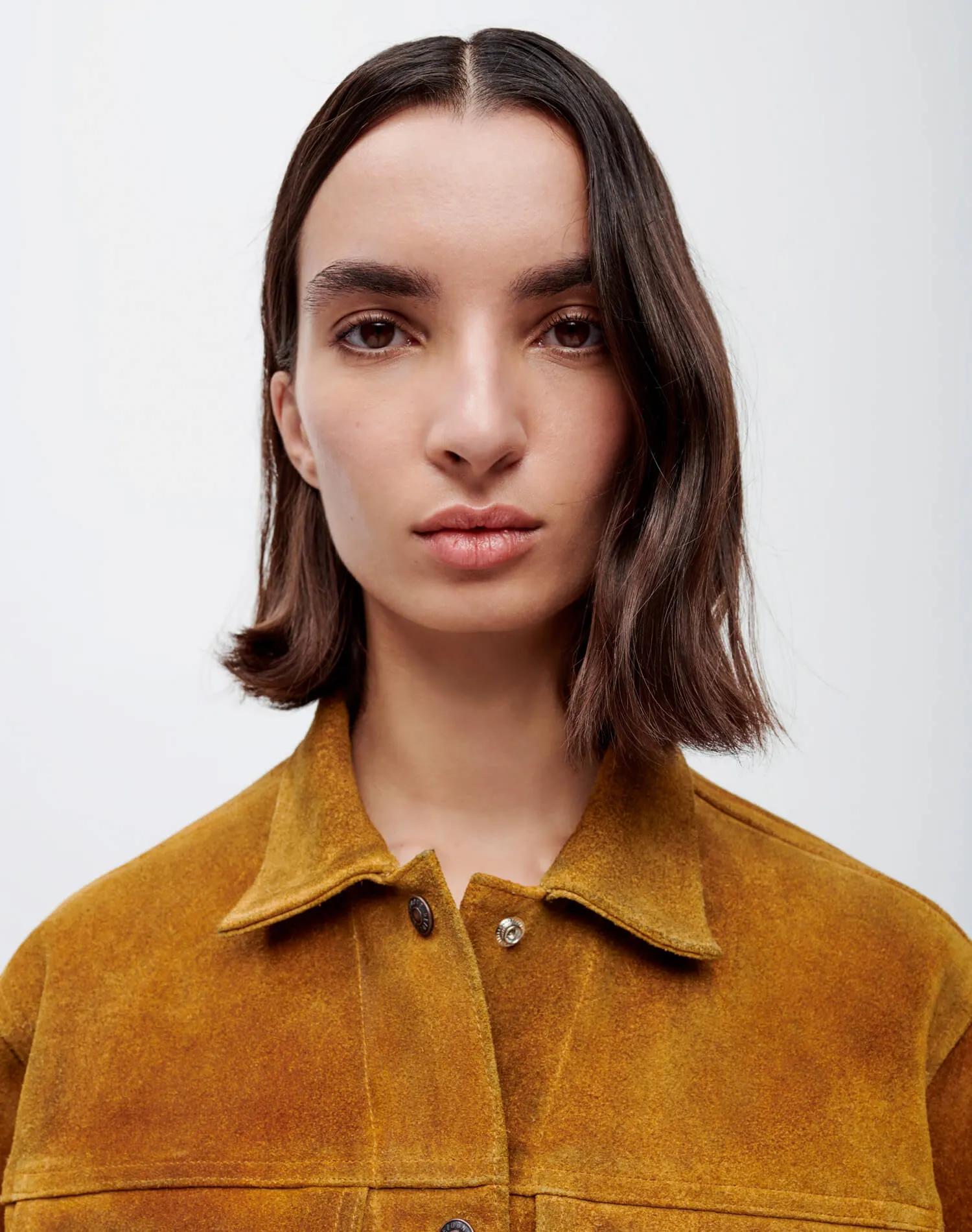Cropped Suede Fringe Jacket - Tan Suede sold by Re/Done product image thumbnail 3