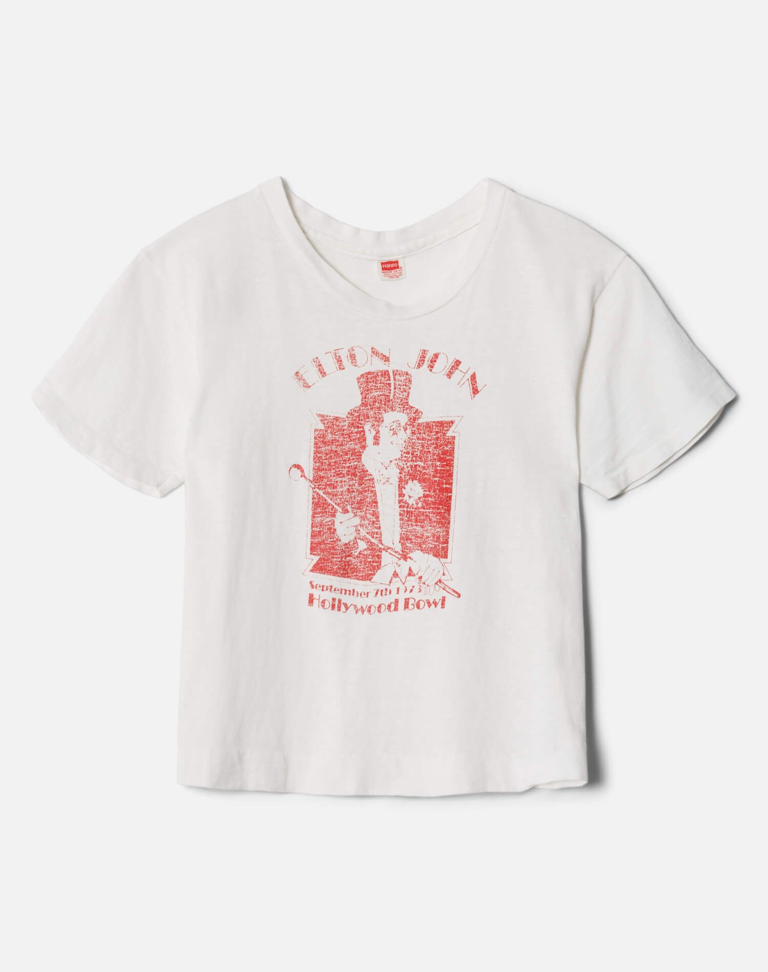 70s Elton John Hollywood Bowl Tee sold by Re/Done