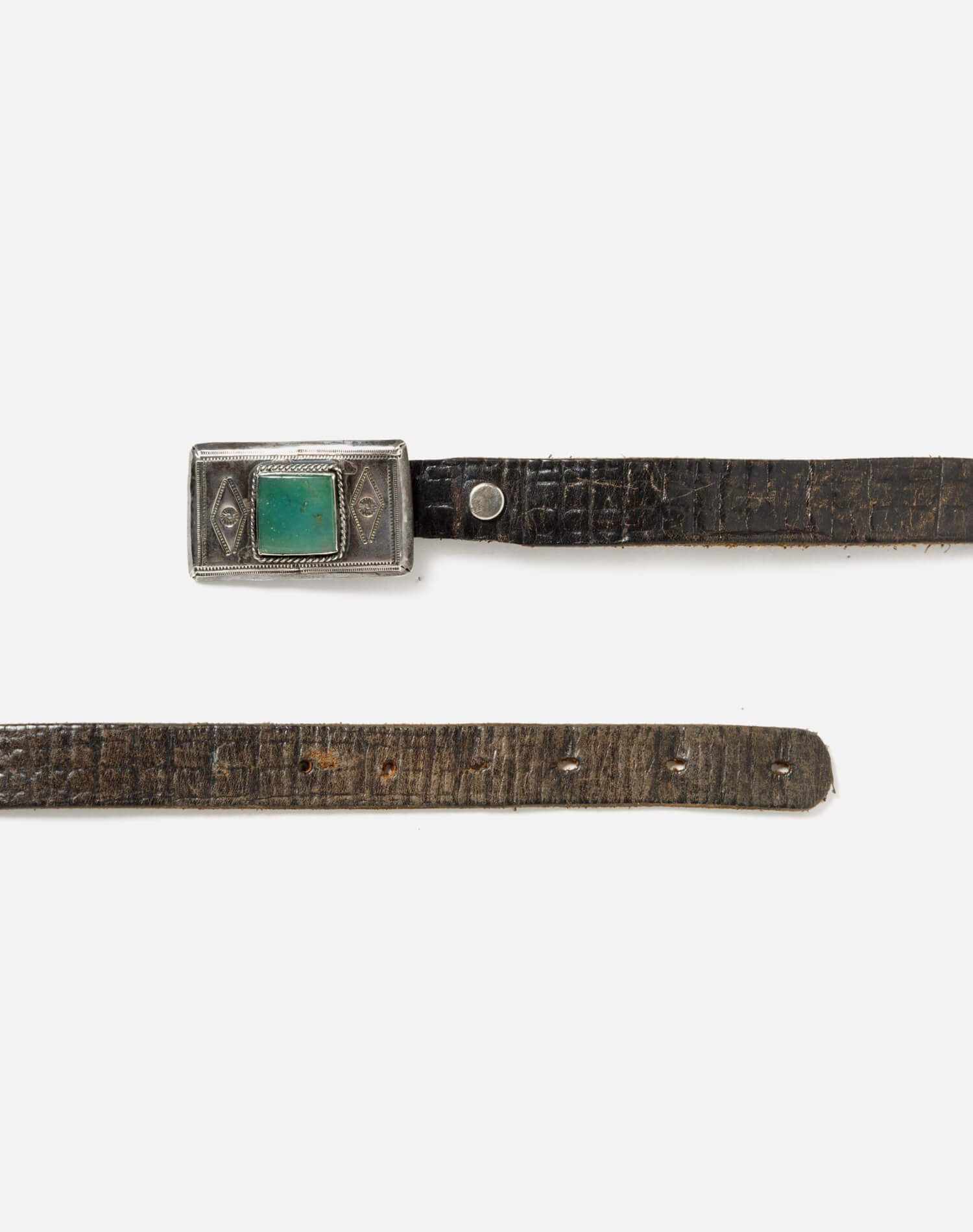 40s Turquoise Buckle on Black Belt sold by Re/Done product image thumbnail 2
