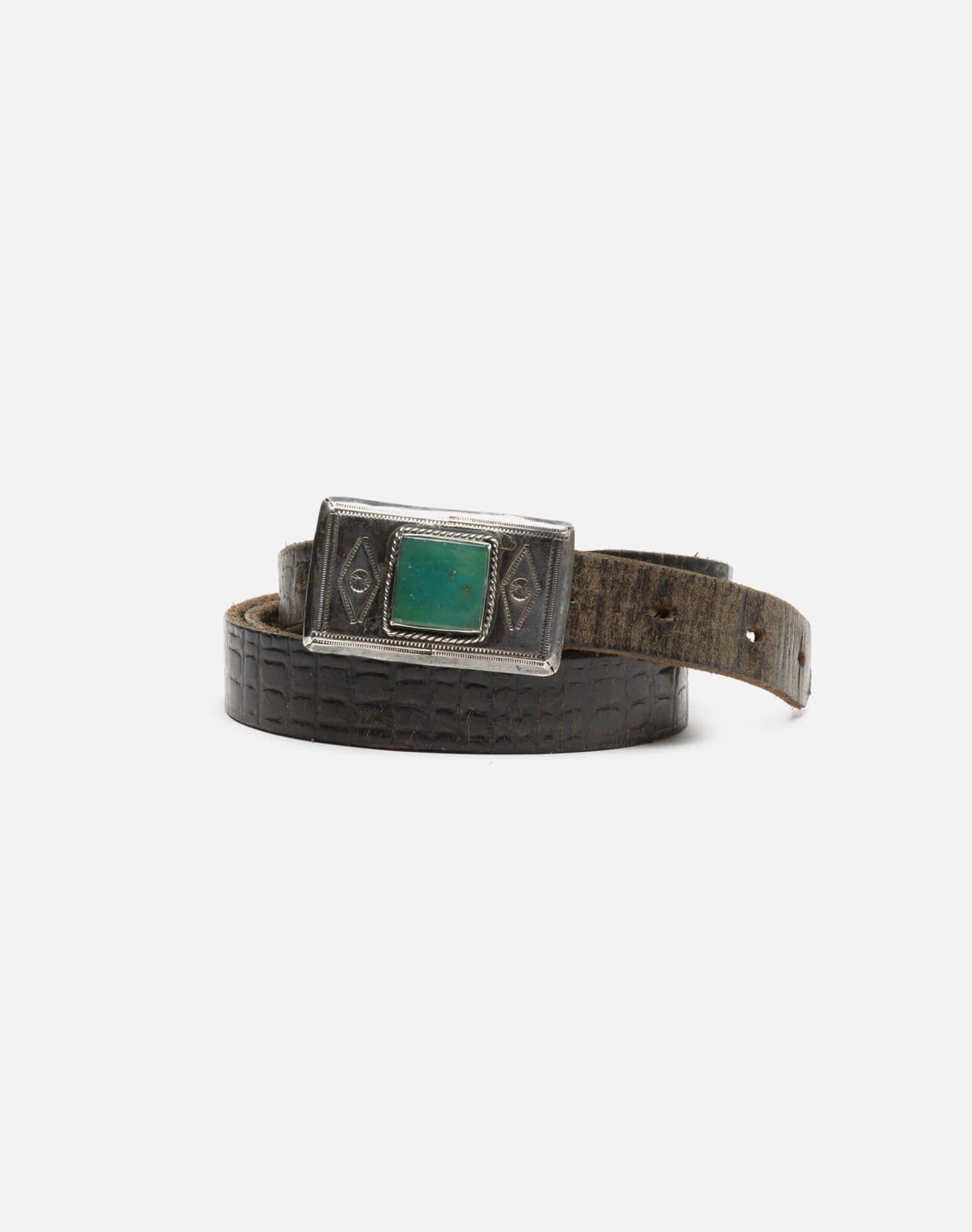 40s Turquoise Buckle on Black Belt sold by Re/Done product image thumbnail 5