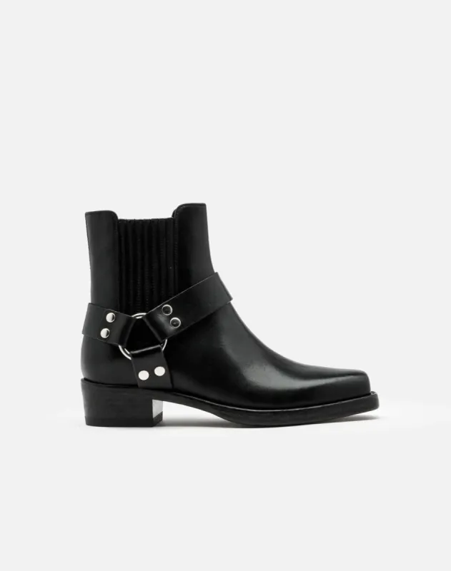 Cavalry Boot - Black Leather sold by Re/Done