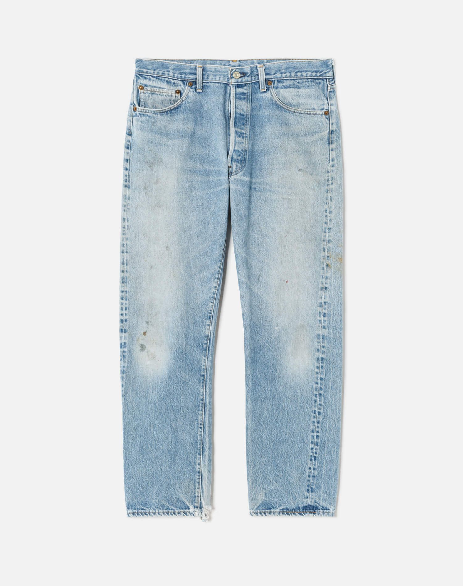 1970s Vintage Levi's 501 Selvedge Straight Leg Jean Size 29 - #129 sold by Re/Done