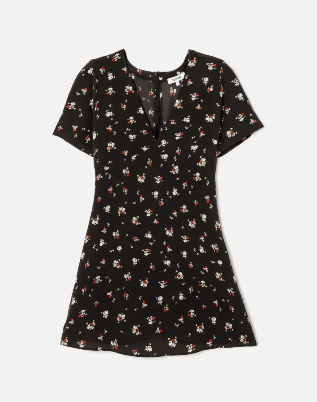 80s Mini Dress - Floral Print sold by Re/Done