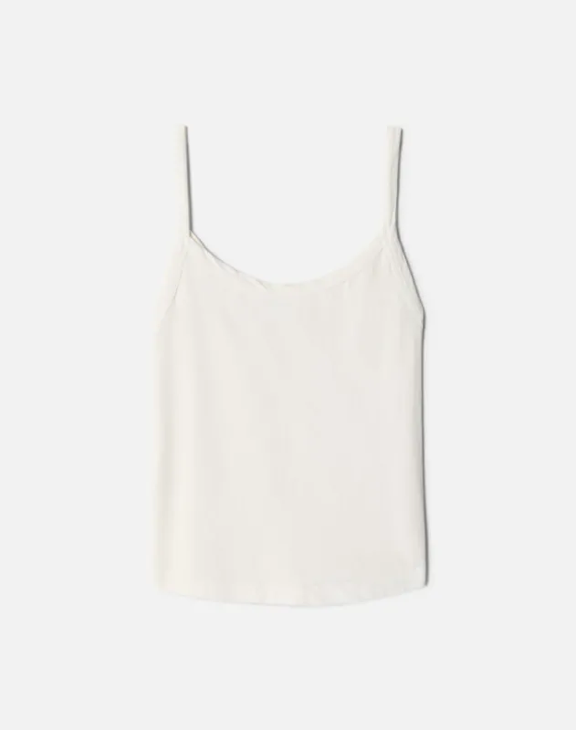 Jersey Tank Top -  Vintage White sold by Re/Done