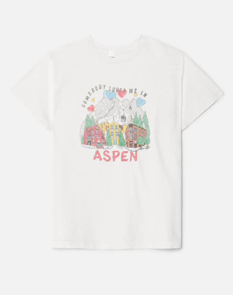 Classic "Aspen" Tee - Vintage White 2 sold by Re/Done