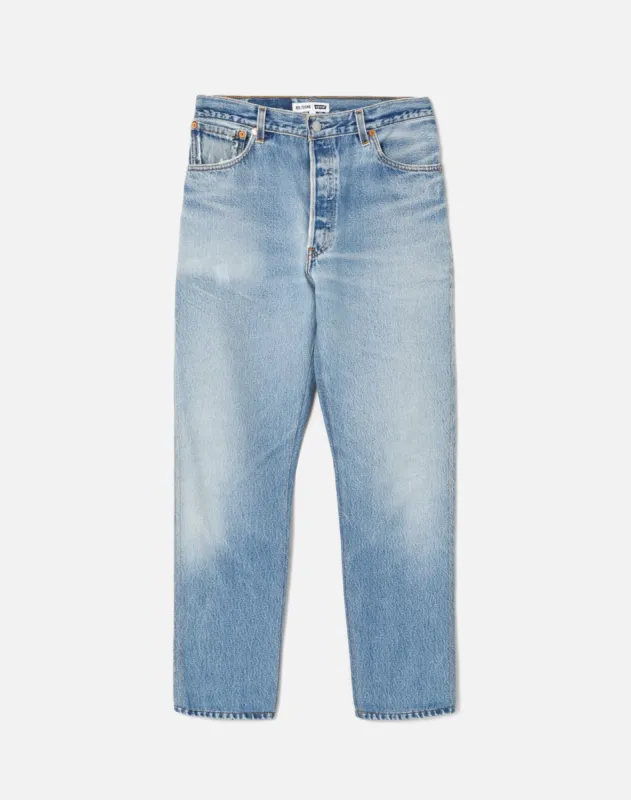 Double Needle Crop - Indigo made by Re/Done