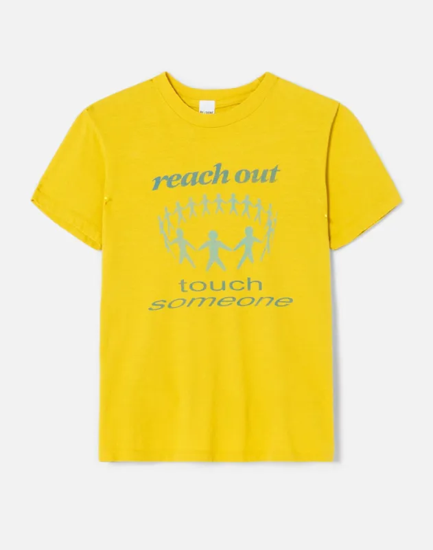 70s Loose "Touch Someone" Tee - Bumblebee made by Re/Done