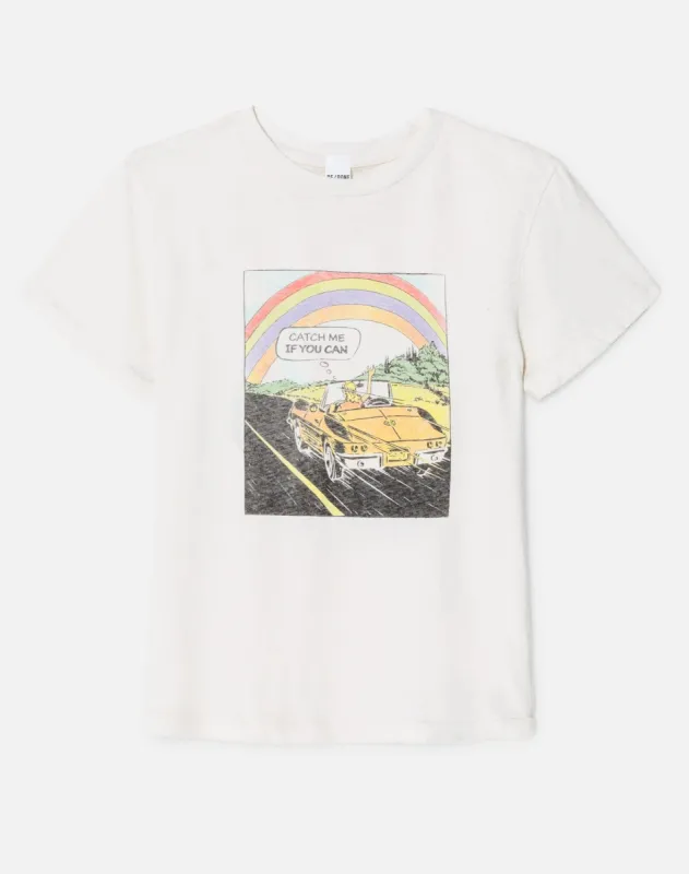 Classic "Catch Me" Tee - Vintage White sold by Re/Done