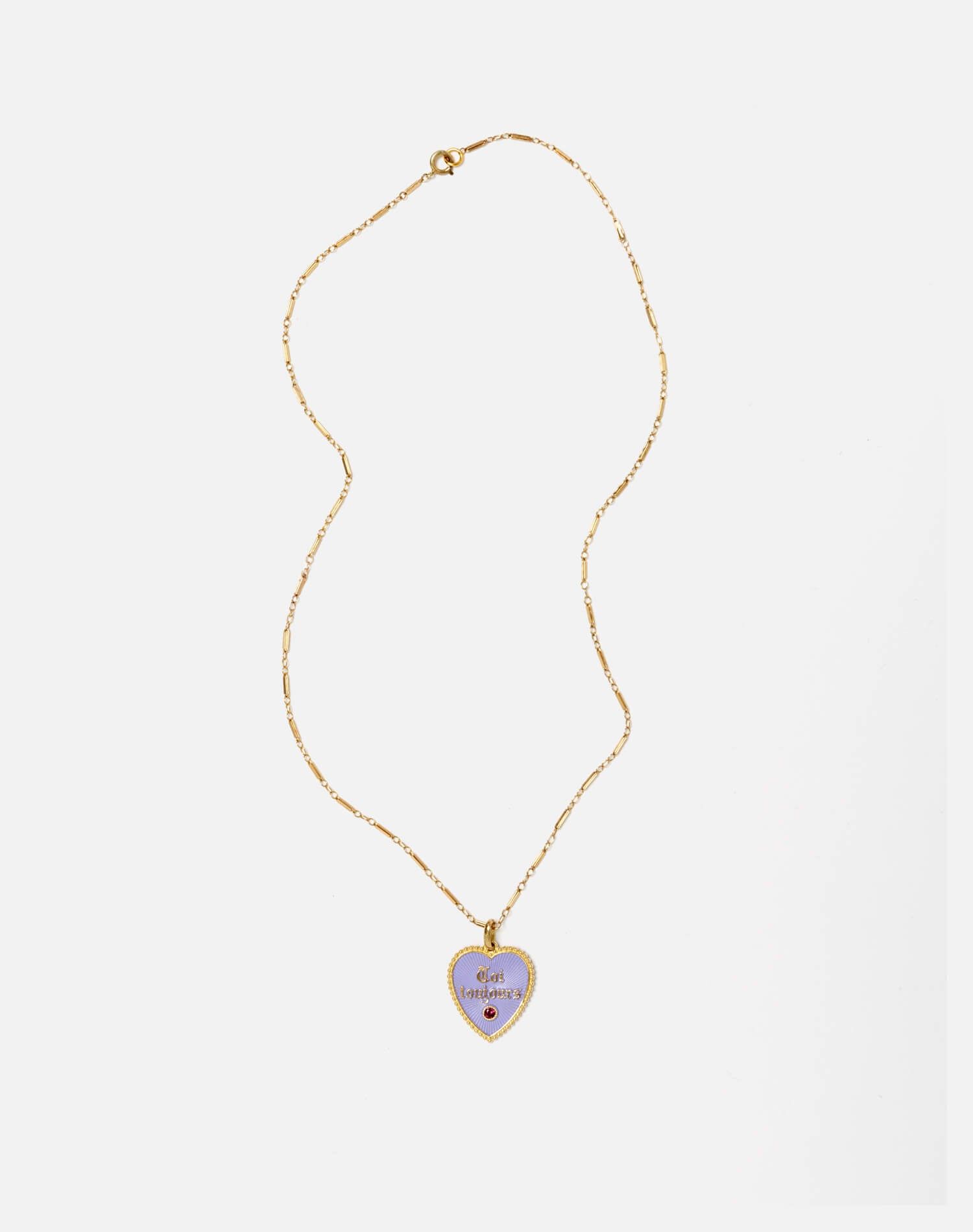 80s 18k Toi Toujours Purple Pendant sold by Re/Done product image thumbnail 3