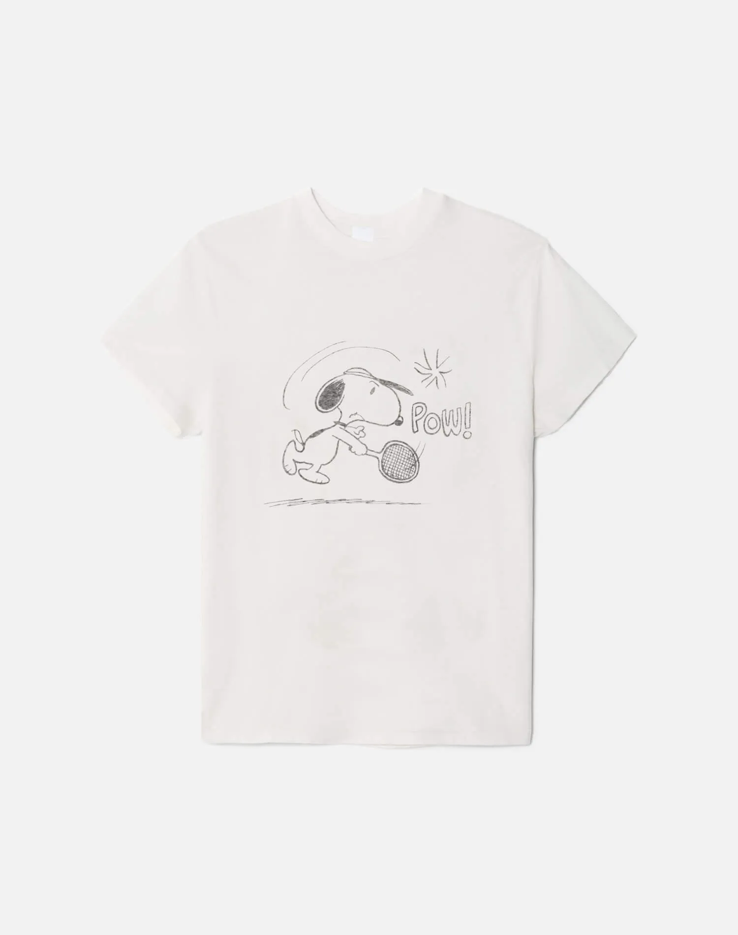 Classic "Snoopy Tennis" Tee - Vintage White sold by Re/Done product image thumbnail 5
