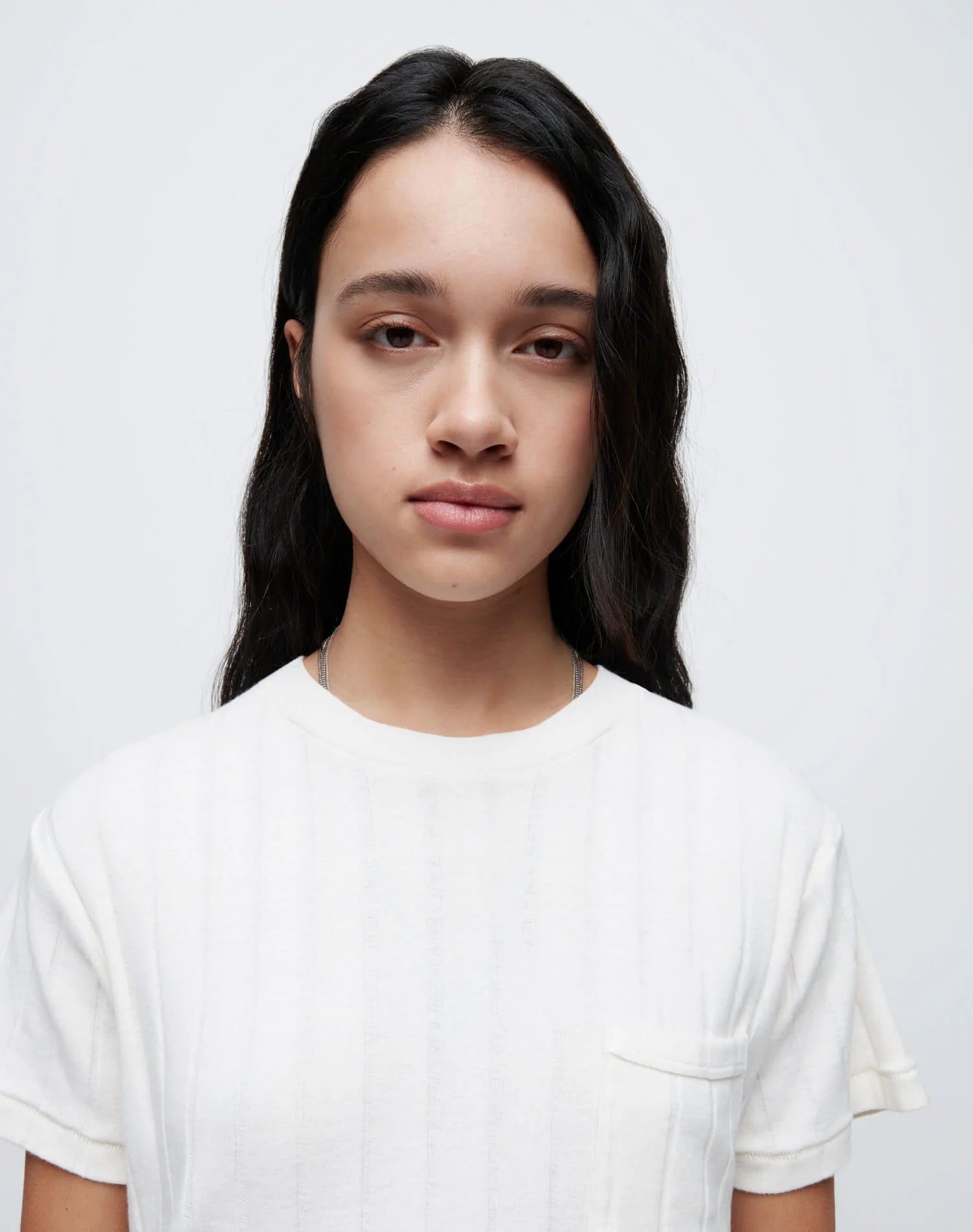 90s Variegated Rib Tee - Vintage White sold by Re/Done product image thumbnail 3