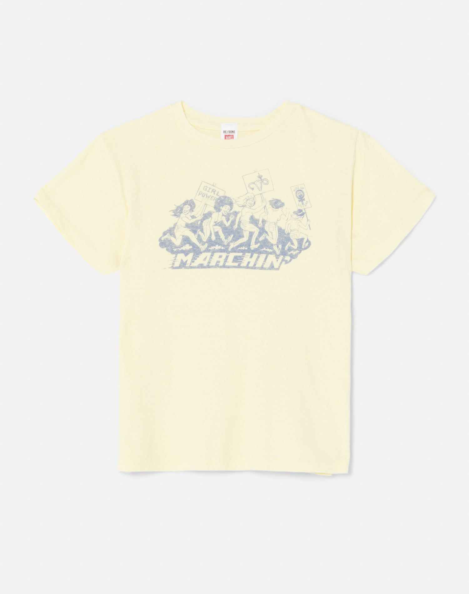 Classic "Marching" Tee - Sunflower sold by Re/Done