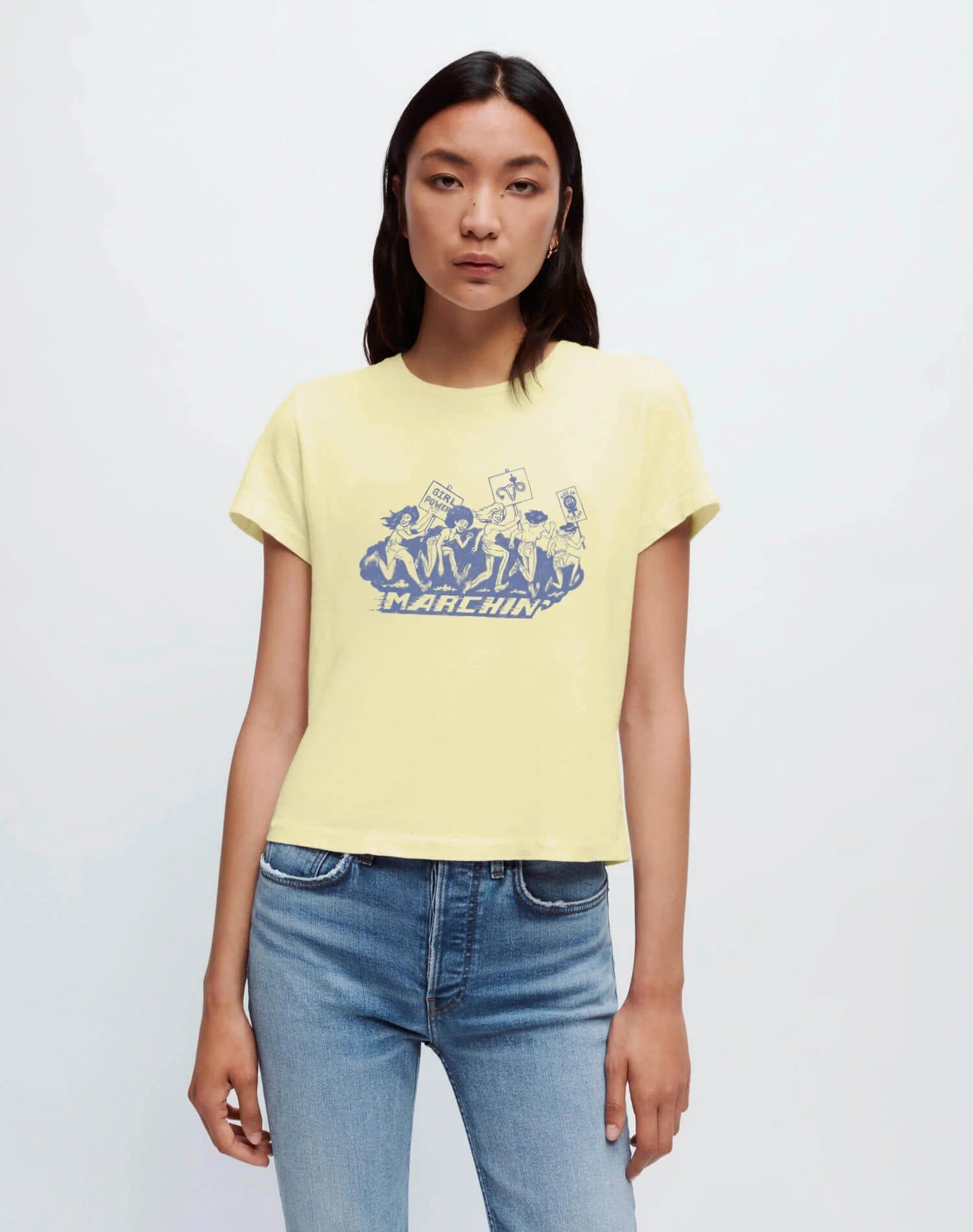 Classic "Marching" Tee - Sunflower sold by Re/Done product image thumbnail 3