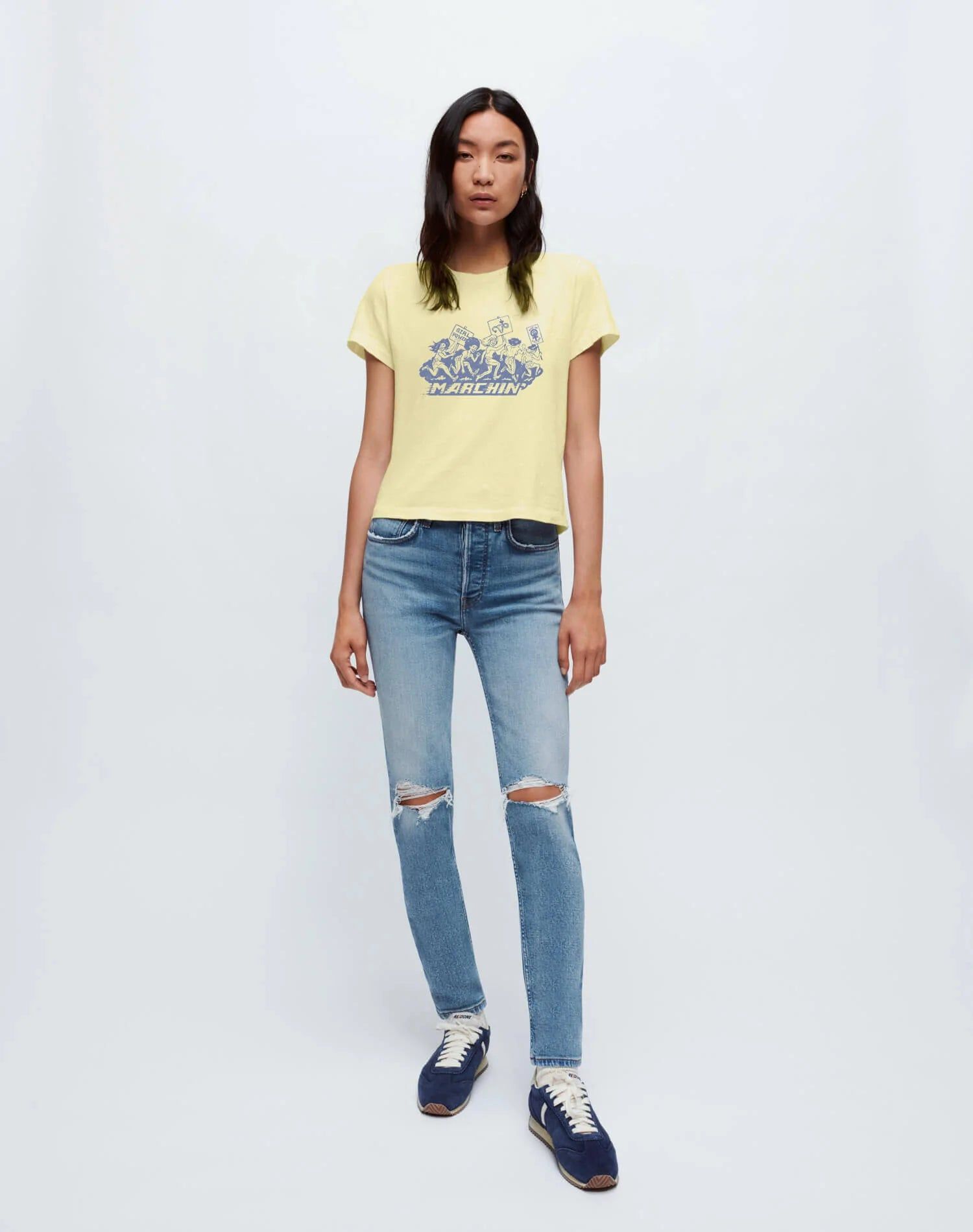 Classic "Marching" Tee - Sunflower sold by Re/Done product image thumbnail 4