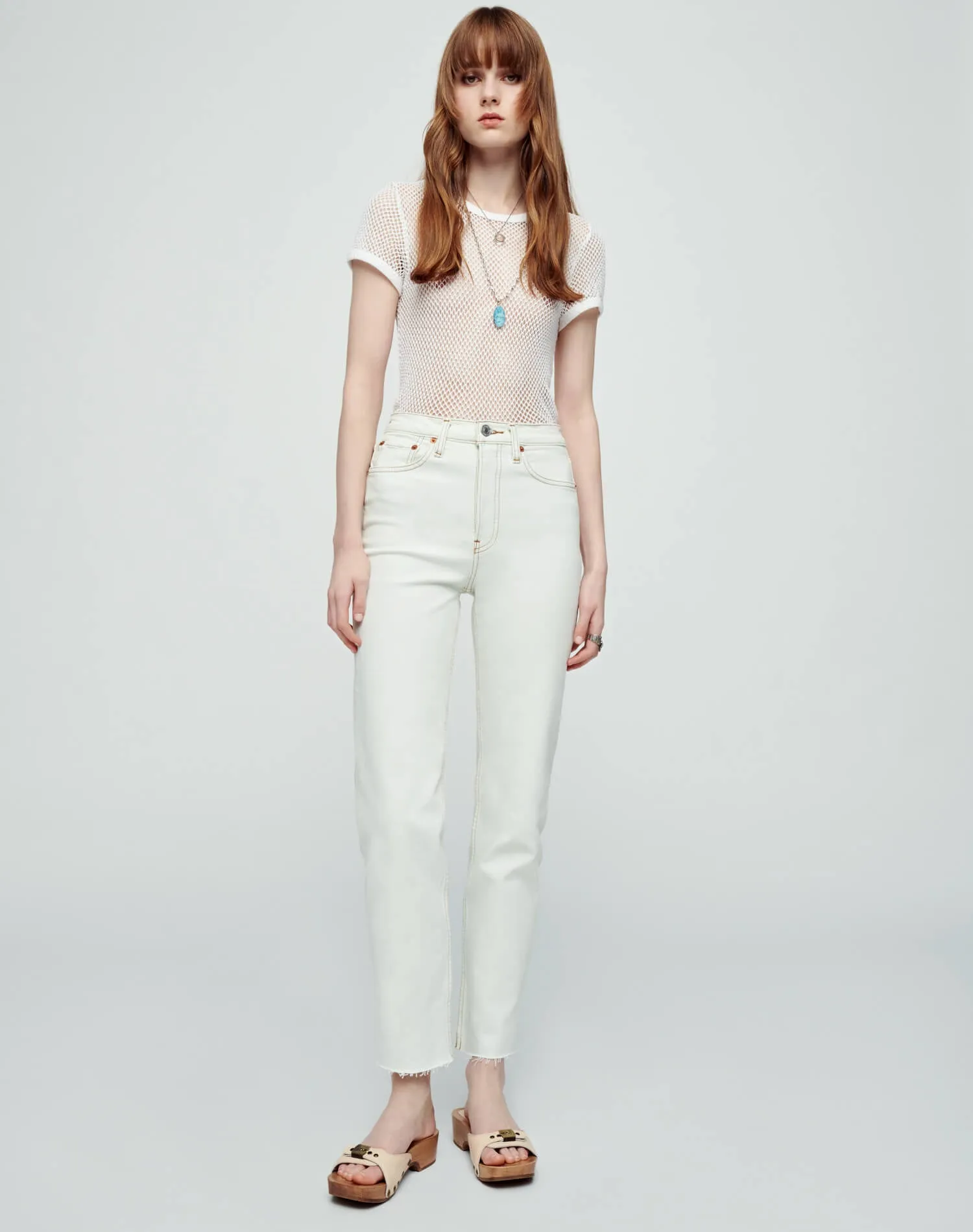 Comfort Stretch High Rise Stove Pipe - Bleach Like sold by Re/Done product image thumbnail 4