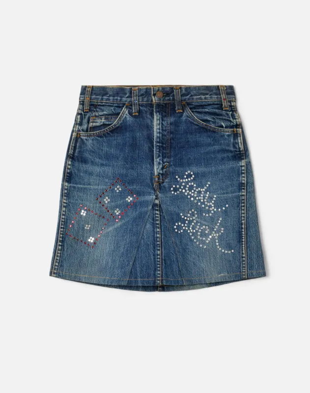 70s Lady Luck Levi's MIniskirt - #56 made by Re/Done