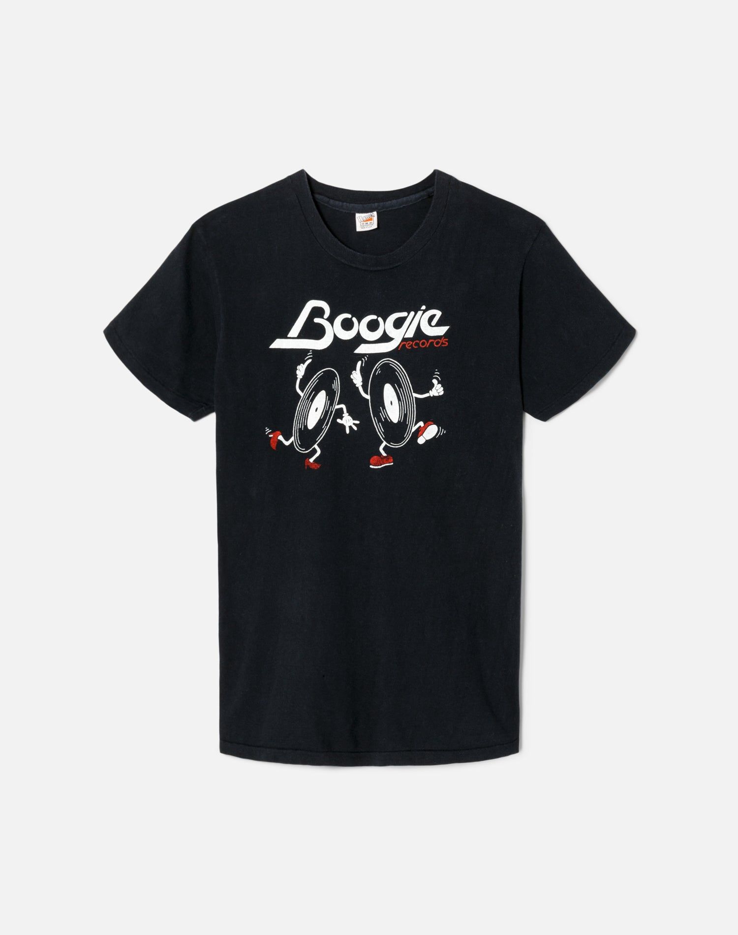 70s Hanes Boogie Records Tee sold by Re/Done