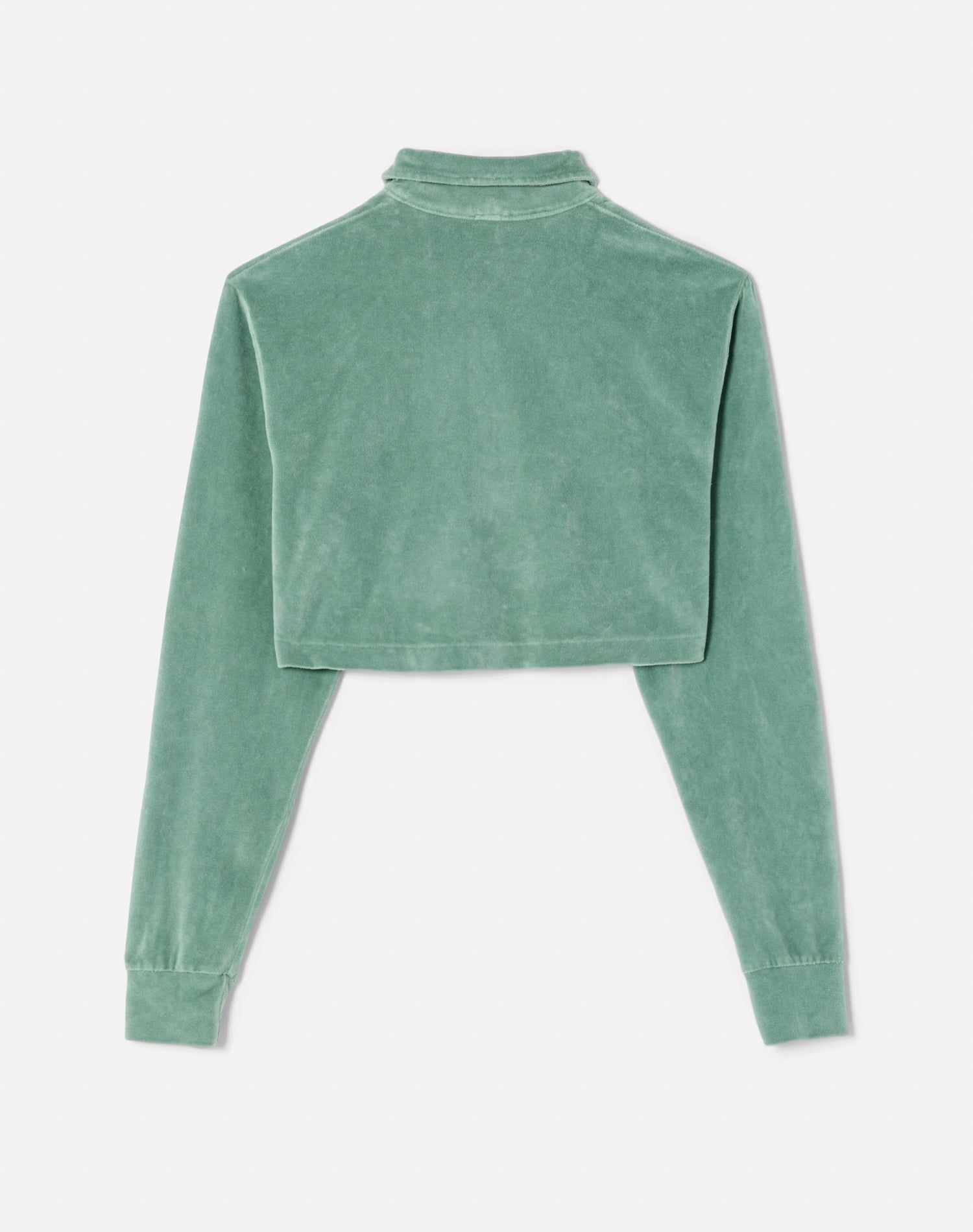 Cropped Velour Polo - Basil sold by Re/Done product image thumbnail 2