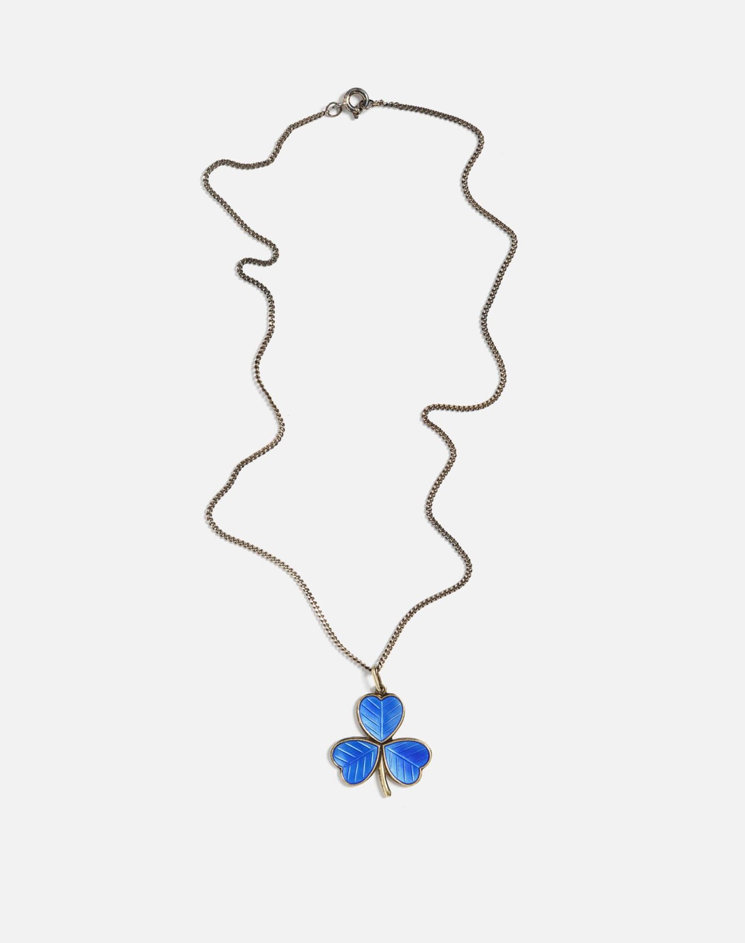 50s Enamel Shamrock Necklace - #30 sold by Re/Done product image thumbnail 3