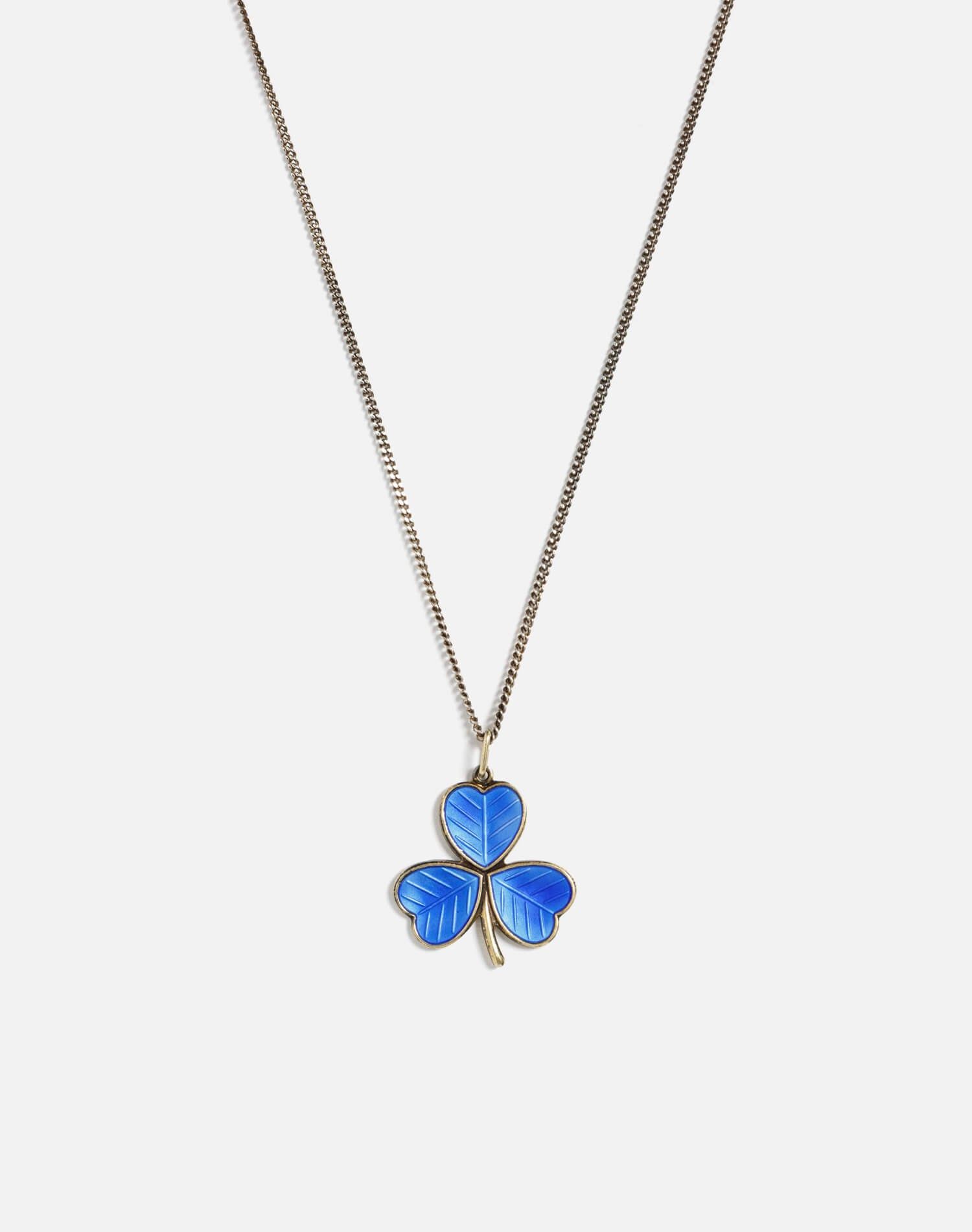 50s Enamel Shamrock Necklace - #30 sold by Re/Done