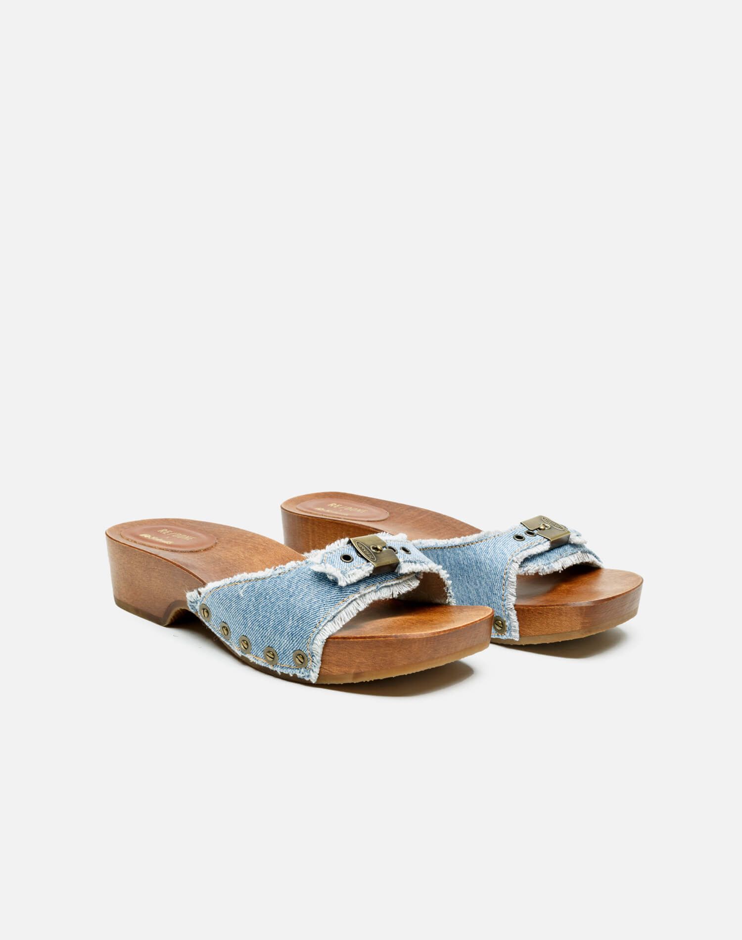 Dr. Scholl's Clog Sandal - Washed Denim sold by Re/Done product image thumbnail 2