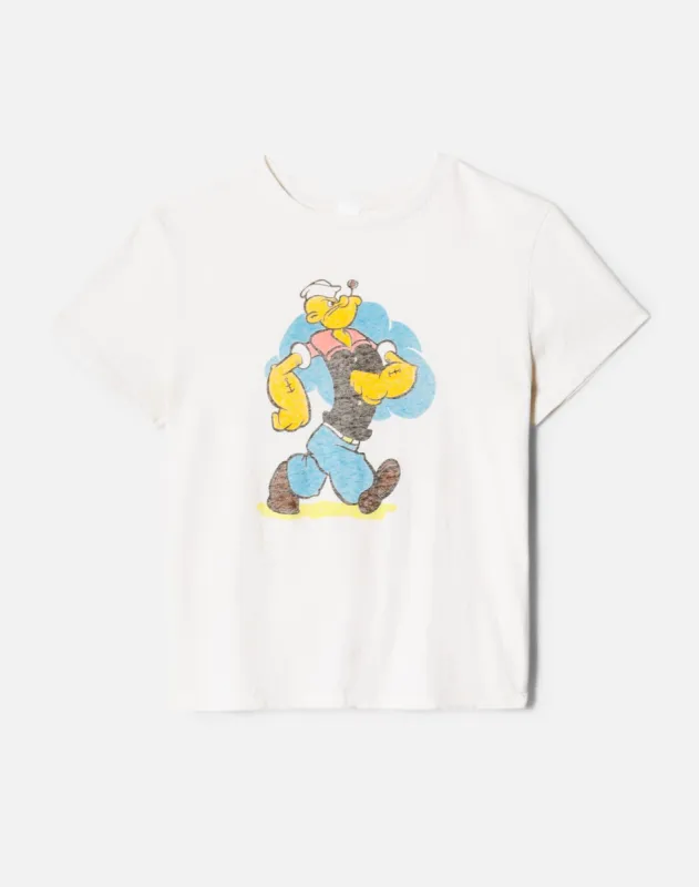 ReDone Micro Popeye Tee - Vintage Ivory | Parallel